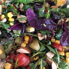 A picture of Mixed Green Salad with Pineapple.