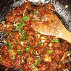 A picture of Gobhi Manchurian.