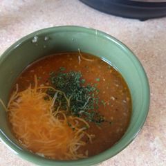 A picture of Lime chicken soup instant pot ip.
