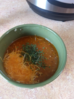 A picture of Lime chicken soup instant pot ip.