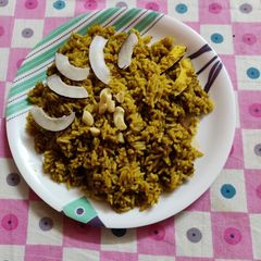 A picture of Palak pulao.