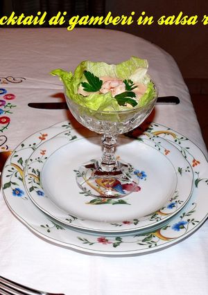 Foto di Cocktail di gamberi in salsa rosa