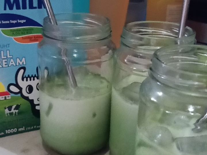 Standar Resep termudah membuat Green tea milk yang sesuai selera