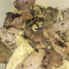 Una foto de Cintas con pollo a la provenzal