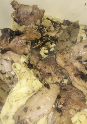 Una foto de Cintas con pollo a la provenzal