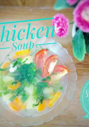 Foto resep Sup Ayam (Chicken Soup) Ala Rice cooker