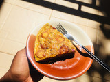 Plantain,potatoes and egg frittata
