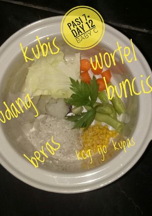 Foto resep Mpasi baby c 7+ day 12