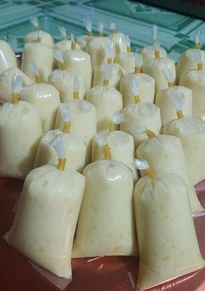 Hình của món Kem mít túi siêu ngon cho trẻ con và cho các bạn ham ăn như minh.