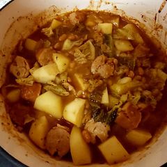 A picture of My Sausage + Cabbage Casserole 🤗.