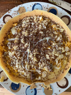 A picture of Indonesian Thick Pancake / Martabak Manis.