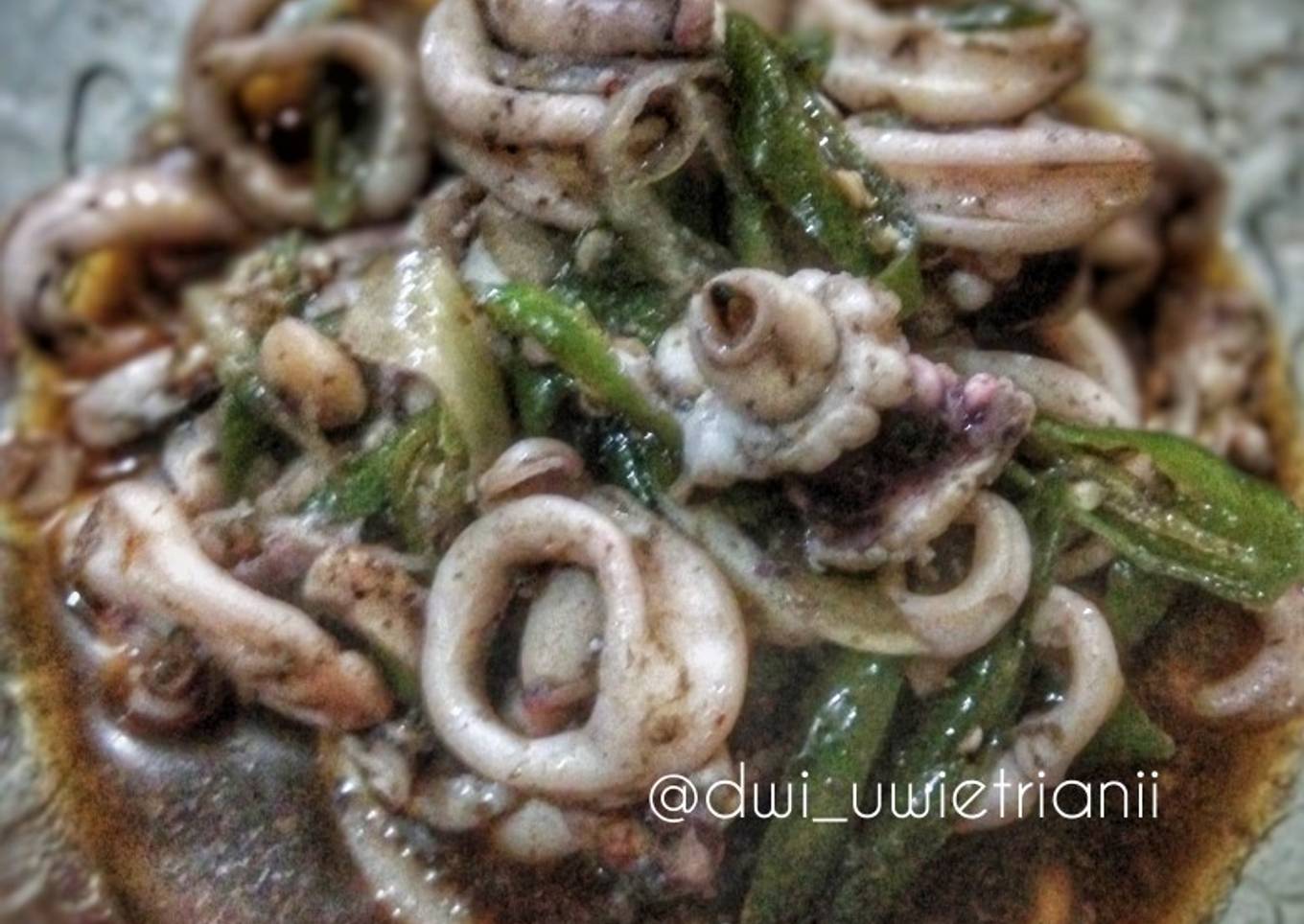 Cumi hijau cabai hitam