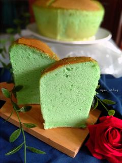 Foto resep CHIFFON CAKE PUTIH TELUR Pandan
