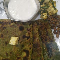 Methi Paratha A picture of Methi Paratha.