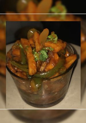 चिली पोटैटो(Chilli potato recipe in hindi) रेसिपी मुख्य फोटो