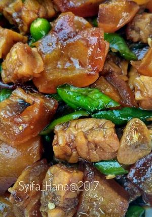 Foto resep Oseng Cecek & Tempe Bumbu Kecap
