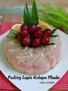 Foto resep Puding Lapis Kelapa Muda