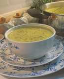 شوربة البروكلي بالسبانخ