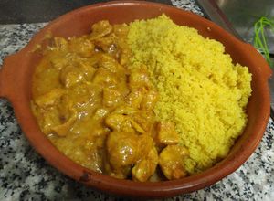 Foto principal de Pollo al curry Thai con cuscús