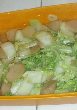 Foto resep Tumis Sawi Putih dan Sosis