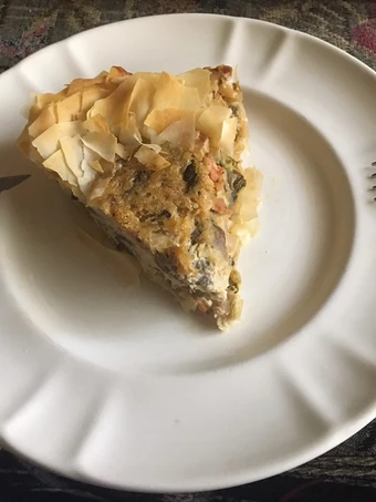 Receta Pastel de verdura y queso de cabra con masa filo  que Delicioso