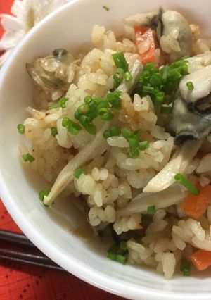 A picture of Japanese Oyster Rice.