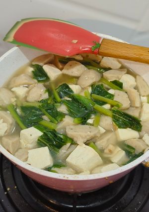 Foto resep Sop Tahu, Bakso & Sawi Hijau