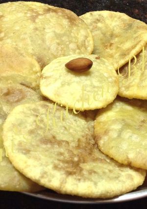 A picture of Sajjappa (coconut sooji sweet kachori).