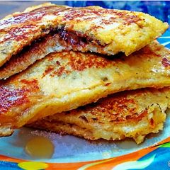 A picture of Nutella Cheese French Toast.