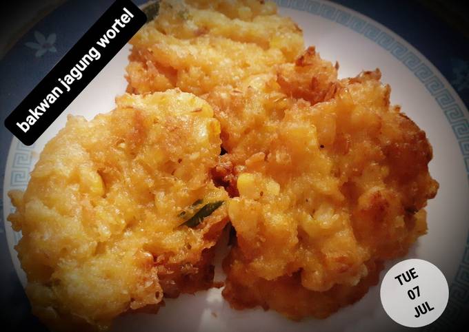 Resep: Bakwan jagung wortel Menu Enak