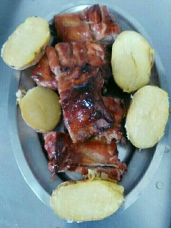 Una foto de Costillas con miel