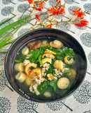 Canh Nấm Đùi Gà Mồng Tơi