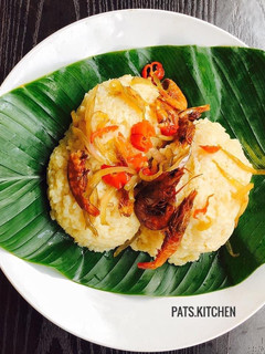 A picture of Coconut rice using native rice.