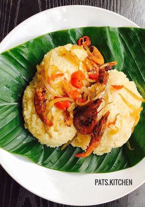 A picture of Coconut rice using native rice.