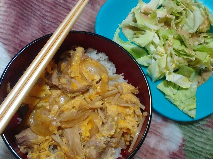 Resep Oyakodon - Rice Bowl/Donburi Ayam Telur Khas Jepang (🇯🇵) 親子丼 yang Lezat