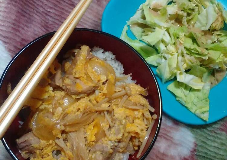 Oyakodon - Rice Bowl/Donburi Ayam Telur Khas Jepang (🇯🇵) 親子丼