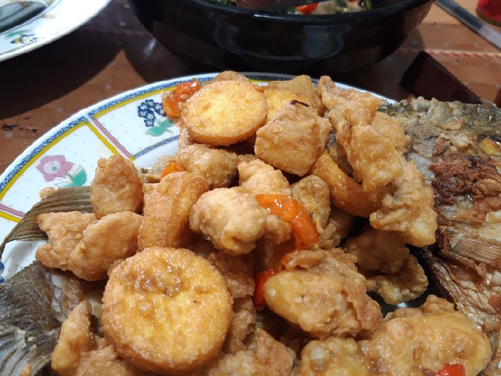 Cara Memasak Gurame goreng tepung saos telur asin Ekonomis Untuk Jualan