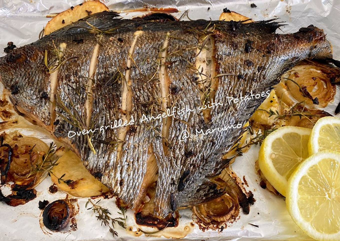 Oven-grilled Angelfish with Potatoes