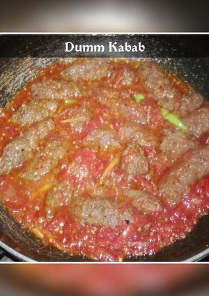 A picture of Mutton Dumm kabab.