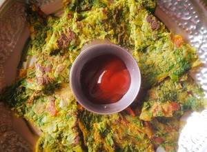 A picture of Palak besan chilla.