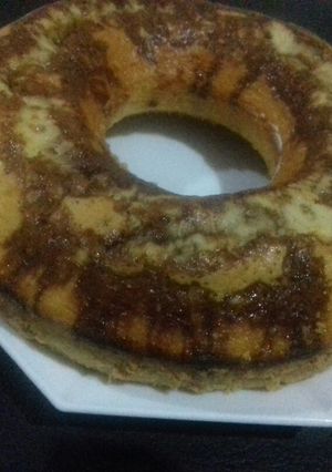 Una foto de Budín mármolado
