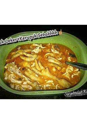 Foto resep Seblak ceker+kerupuk, Sehahhh👍
