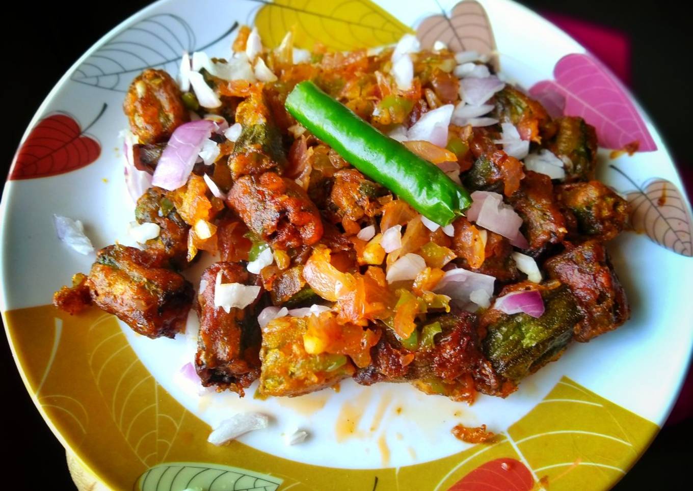 Bhindi manchurian