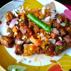 A picture of Bhindi manchurian.