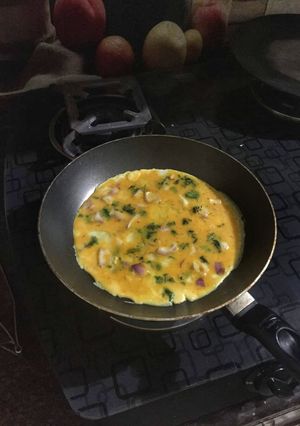 A picture of Masala Omelette.