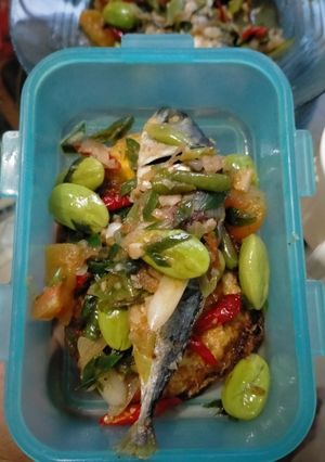 Foto resep Ikan gembung Pete cabai potong