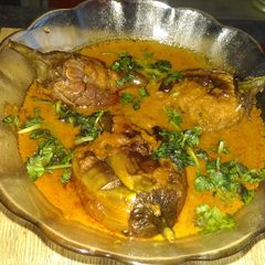 A picture of Baingan curry.