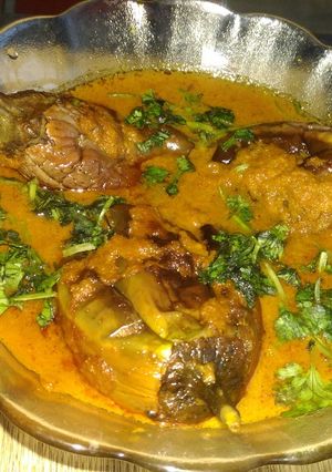 A picture of Baingan curry.