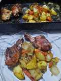 Pollo al horno que huele a hogar
