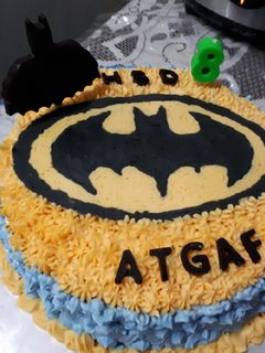 Foto resep Kue Ultah Batman sederhana